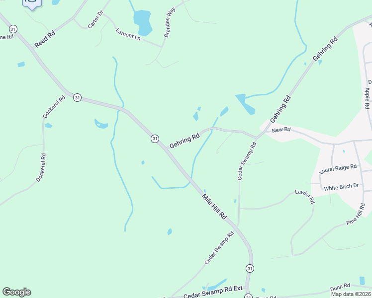 map of restaurants, bars, coffee shops, grocery stores, and more near 487 Gehring Road in Tolland