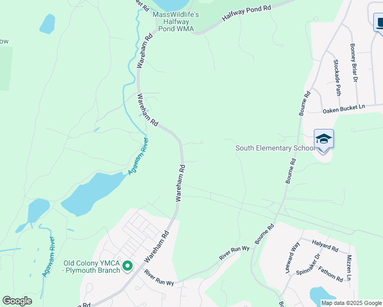 map of restaurants, bars, coffee shops, grocery stores, and more near 138 Wareham Road in Plymouth