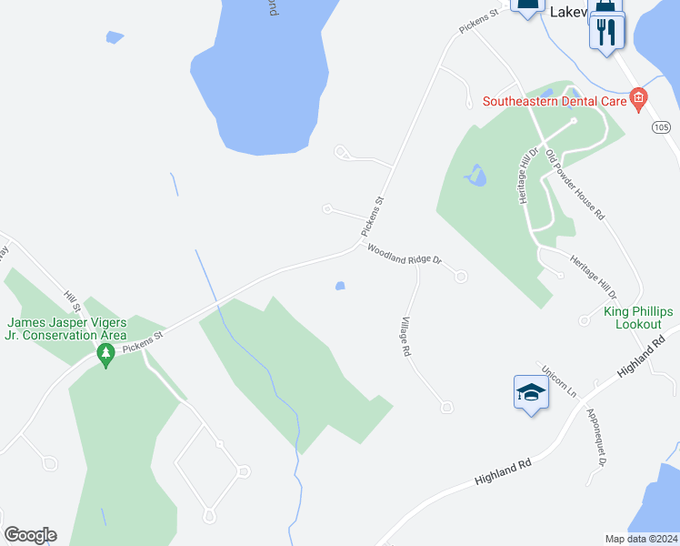map of restaurants, bars, coffee shops, grocery stores, and more near 2 Viola Drive in Lakeville