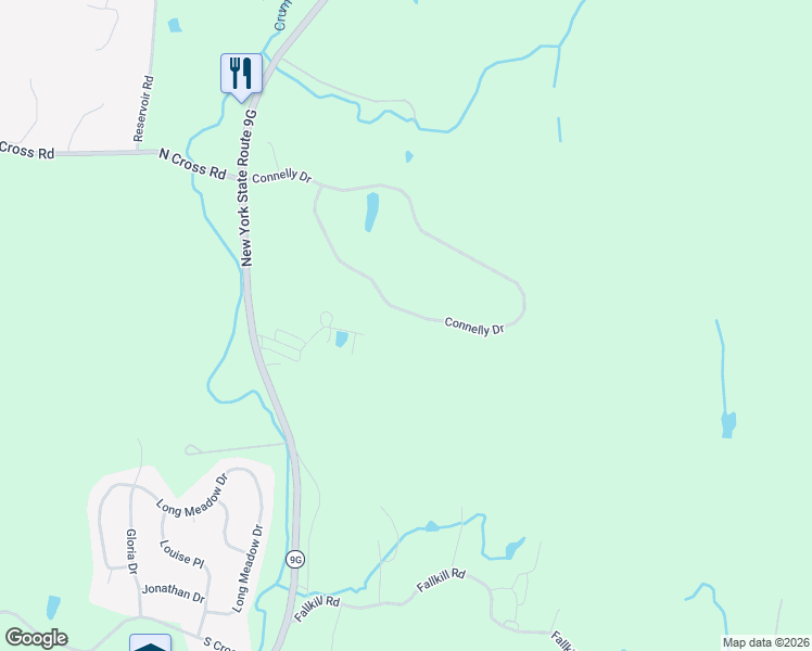 map of restaurants, bars, coffee shops, grocery stores, and more near 73 Connelly Drive in Staatsburg