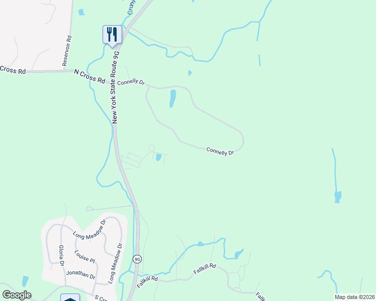 map of restaurants, bars, coffee shops, grocery stores, and more near 73 Connelly Drive in Staatsburg