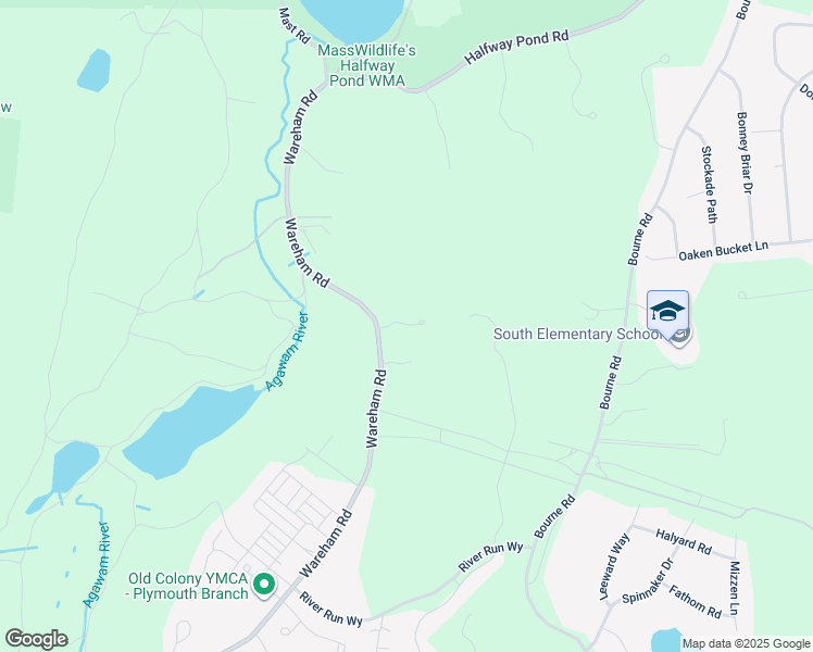 map of restaurants, bars, coffee shops, grocery stores, and more near 138 Wareham Road in Plymouth