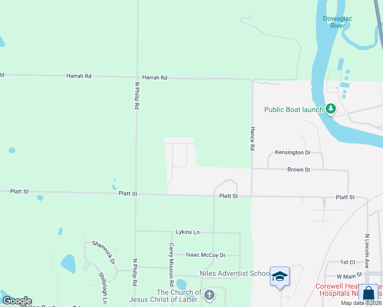 map of restaurants, bars, coffee shops, grocery stores, and more near 835 Skyline Drive in Niles
