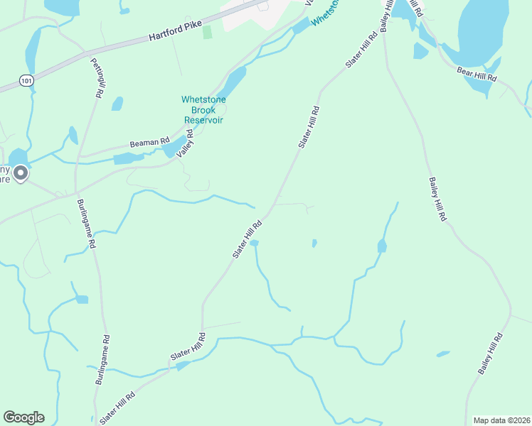 map of restaurants, bars, coffee shops, grocery stores, and more near 176 Slater Hill Road in Killingly