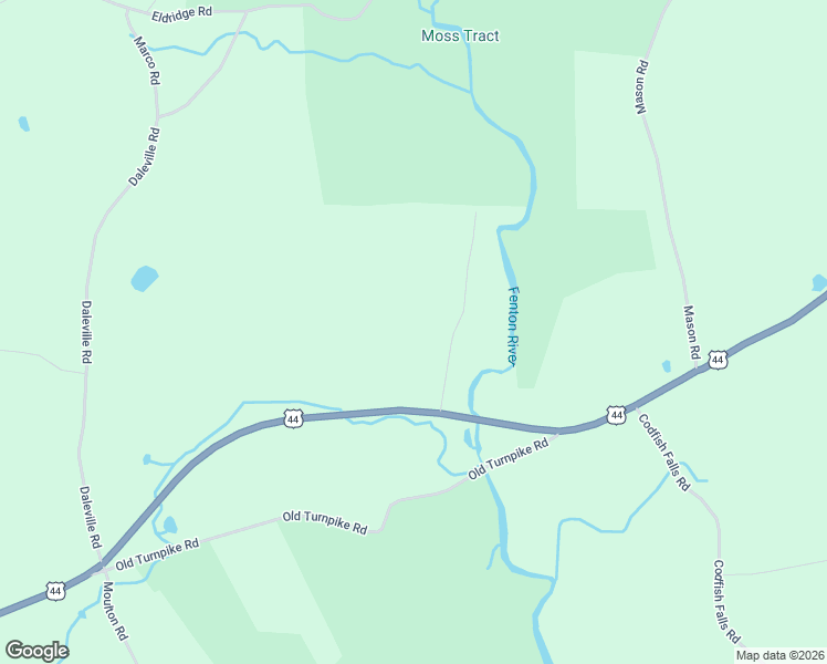 map of restaurants, bars, coffee shops, grocery stores, and more near 9 Nipmuck Road in Willington