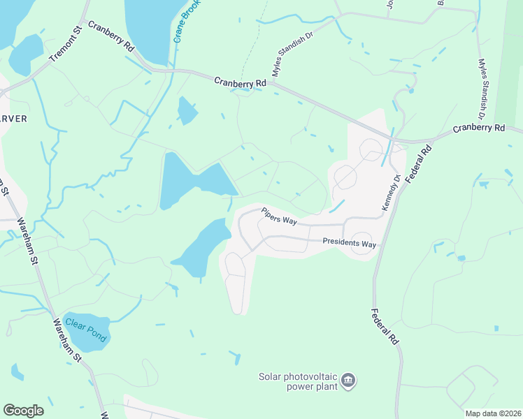 map of restaurants, bars, coffee shops, grocery stores, and more near 37 Pipers Way in Carver