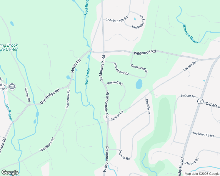 map of restaurants, bars, coffee shops, grocery stores, and more near 15 Roswell Road in Simsbury