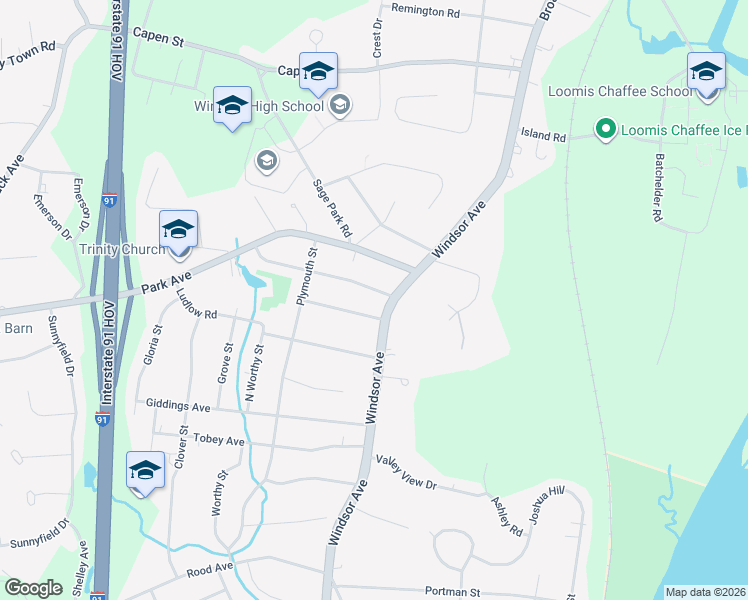 map of restaurants, bars, coffee shops, grocery stores, and more near 15 Wilton Road in Windsor
