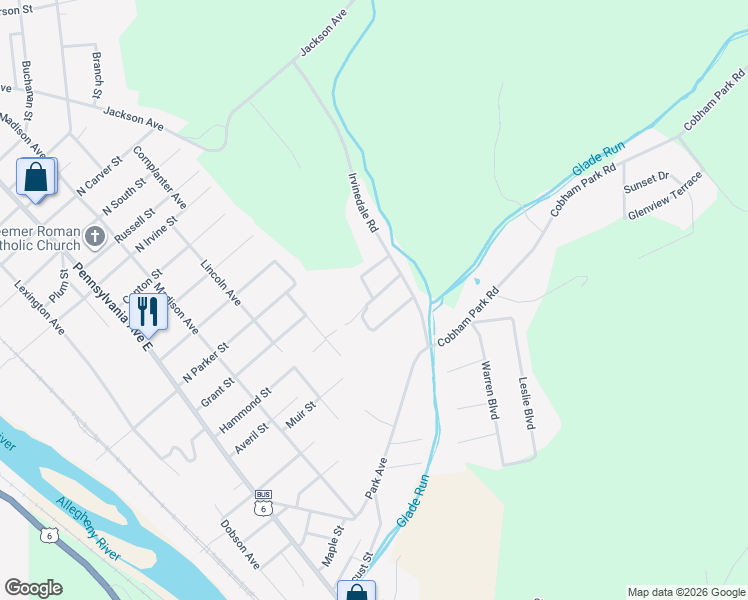 map of restaurants, bars, coffee shops, grocery stores, and more near 34-98 Pine Wood Lane in Warren