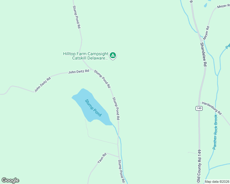 map of restaurants, bars, coffee shops, grocery stores, and more near 262 Stump Pond Road in Livingston Manor