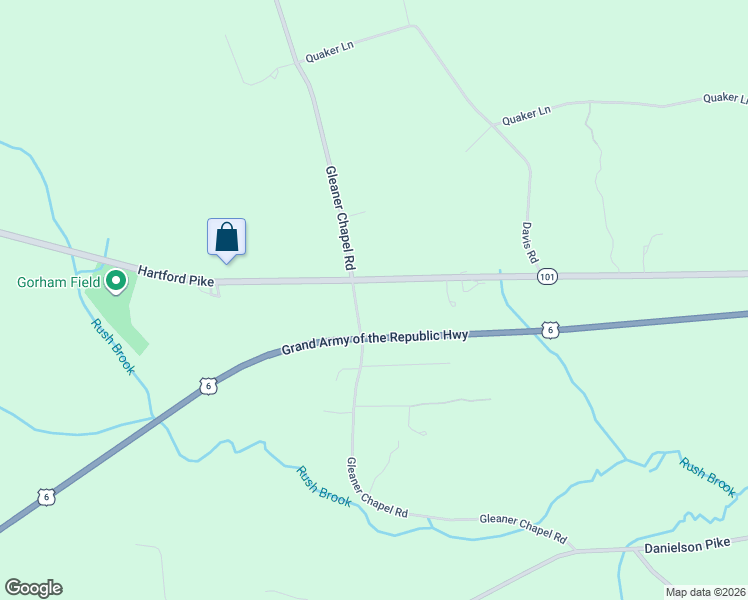 map of restaurants, bars, coffee shops, grocery stores, and more near 686 Hartford Pike in Scituate