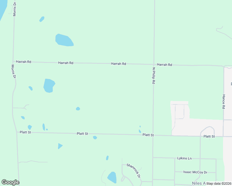 map of restaurants, bars, coffee shops, grocery stores, and more near 1720 Harrah Road in Niles