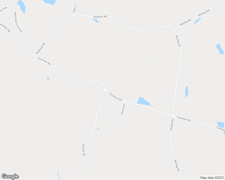 map of restaurants, bars, coffee shops, grocery stores, and more near 497 Tanzman Road in Parksville