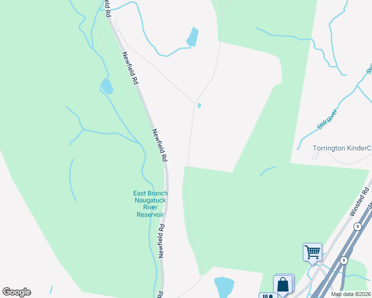 map of restaurants, bars, coffee shops, grocery stores, and more near 577 Guerdat Road in Torrington