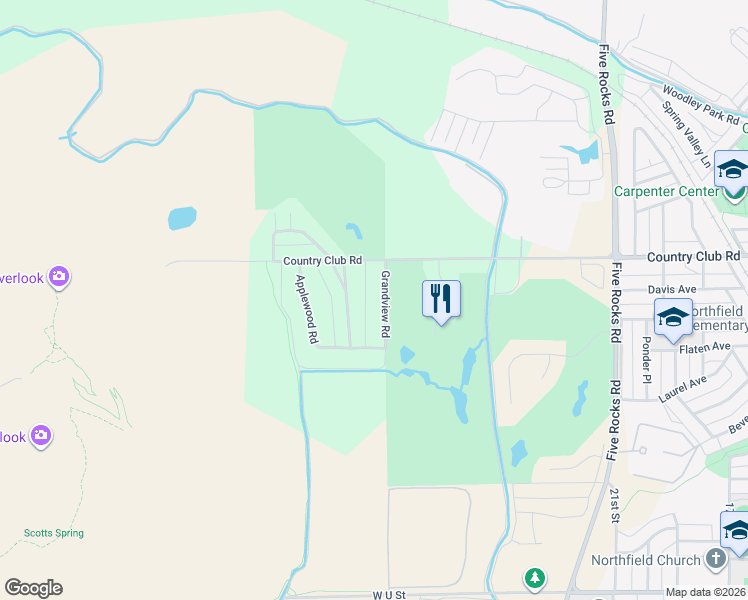 map of restaurants, bars, coffee shops, grocery stores, and more near 2770 Monument Valley Dr in Gering