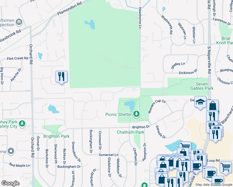 map of restaurants, bars, coffee shops, grocery stores, and more near in Wheaton