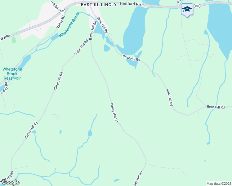 map of restaurants, bars, coffee shops, grocery stores, and more near 856 Bailey Hill Road in Killingly