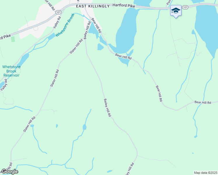 map of restaurants, bars, coffee shops, grocery stores, and more near 856 Bailey Hill Road in Killingly