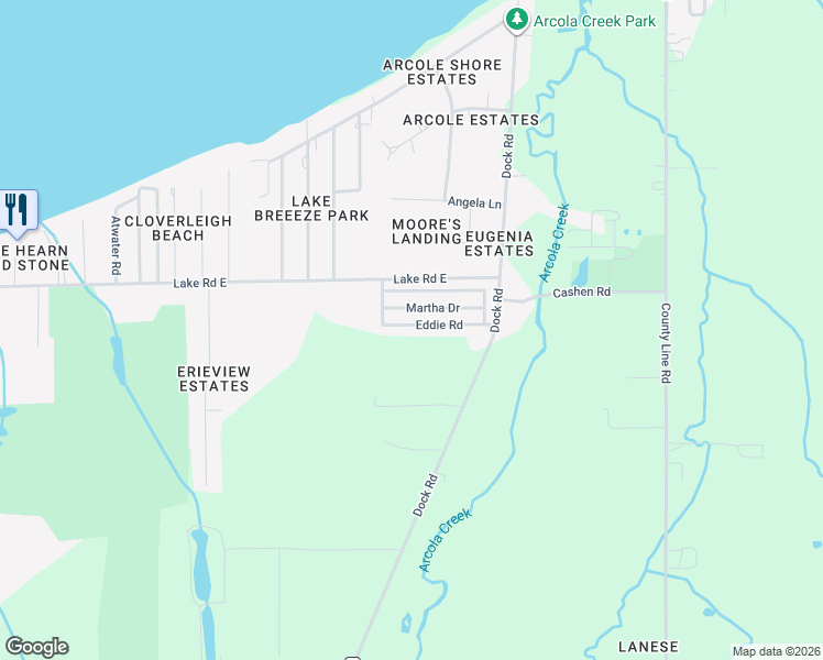 map of restaurants, bars, coffee shops, grocery stores, and more near 93 Martha Drive in Madison