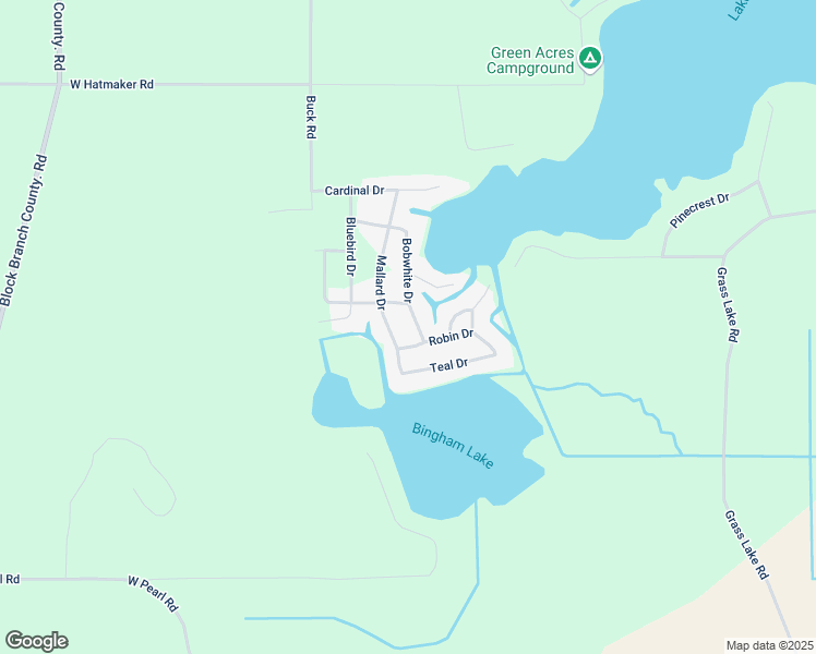 map of restaurants, bars, coffee shops, grocery stores, and more near 497 Bobwhite Drive in Coldwater