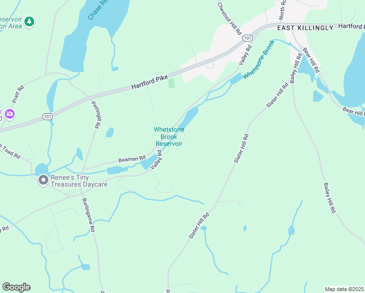 map of restaurants, bars, coffee shops, grocery stores, and more near 100-806 Whetstone Mills in Killingly