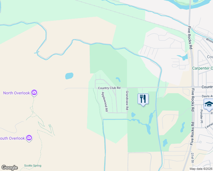 map of restaurants, bars, coffee shops, grocery stores, and more near 2970 Country Club Rd in Gering