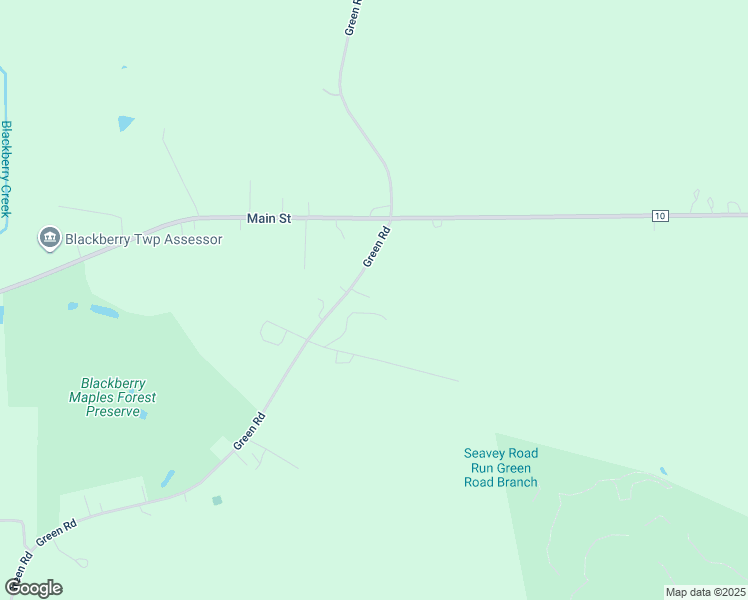 map of restaurants, bars, coffee shops, grocery stores, and more near 1S751 Green Road in Elburn