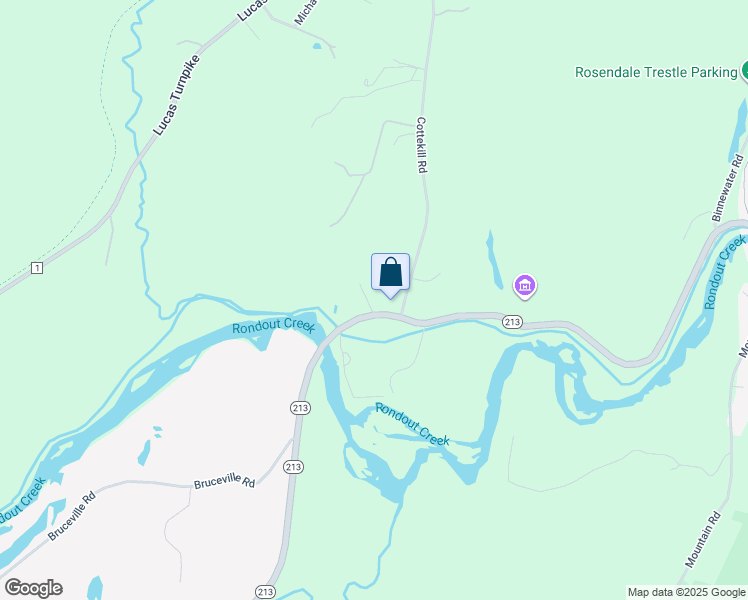 map of restaurants, bars, coffee shops, grocery stores, and more near 4 John Taylor Drive in Rosendale