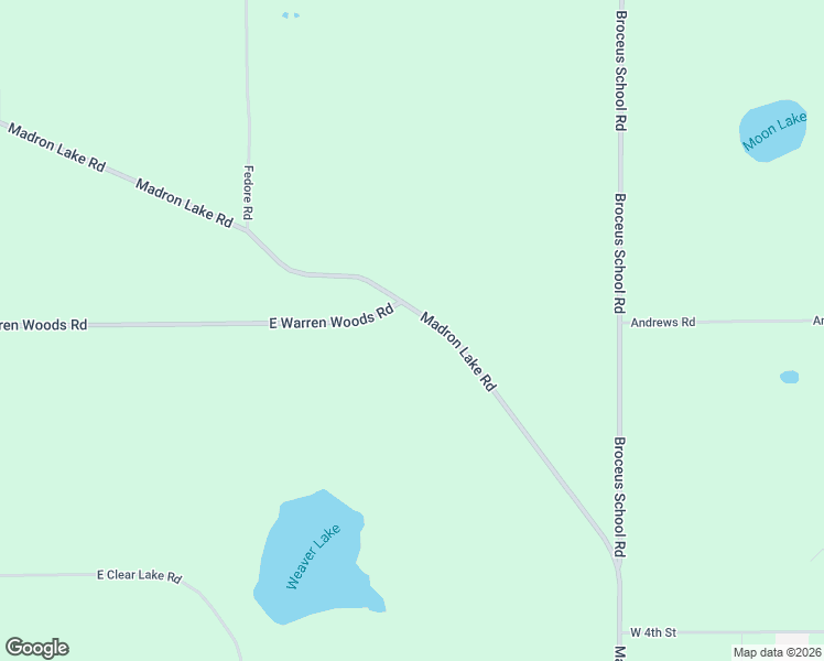 map of restaurants, bars, coffee shops, grocery stores, and more near 2514 East Warren Woods Road in Buchanan