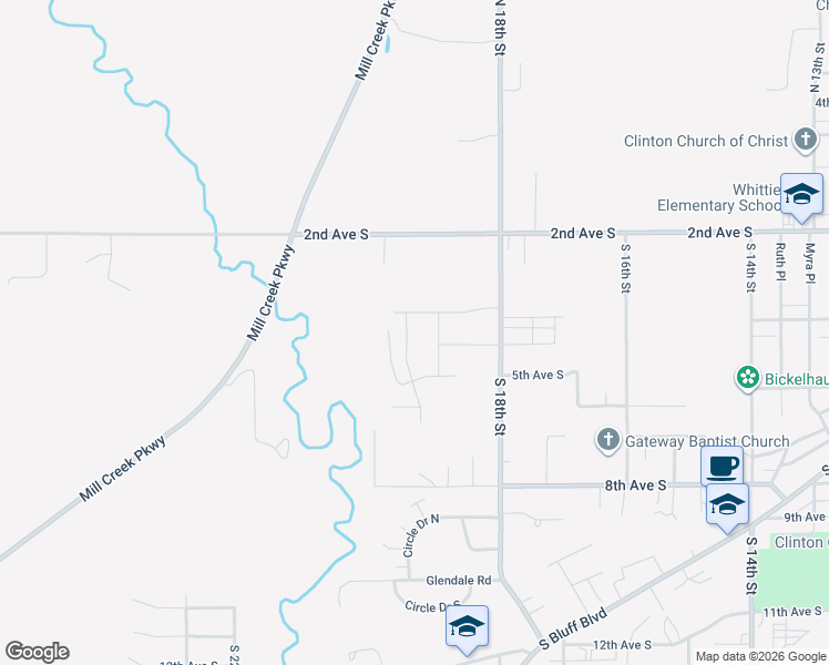 map of restaurants, bars, coffee shops, grocery stores, and more near 445 Mill Ridge Road in Clinton