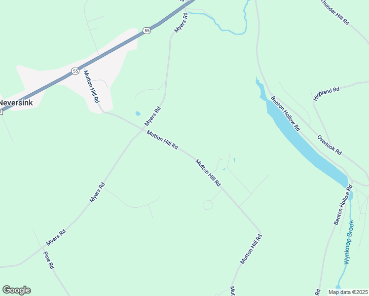 map of restaurants, bars, coffee shops, grocery stores, and more near 131 Mutton Hill Road in Neversink