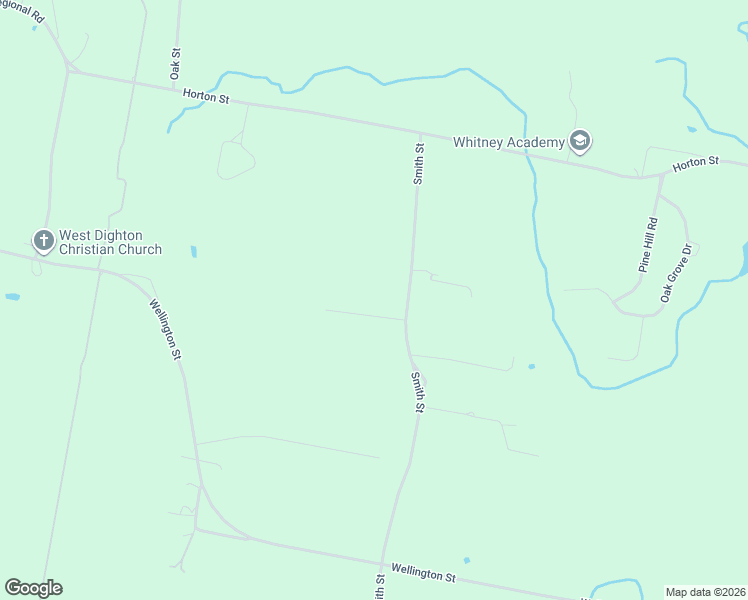 map of restaurants, bars, coffee shops, grocery stores, and more near 2140 Tanglewood Road in Dighton