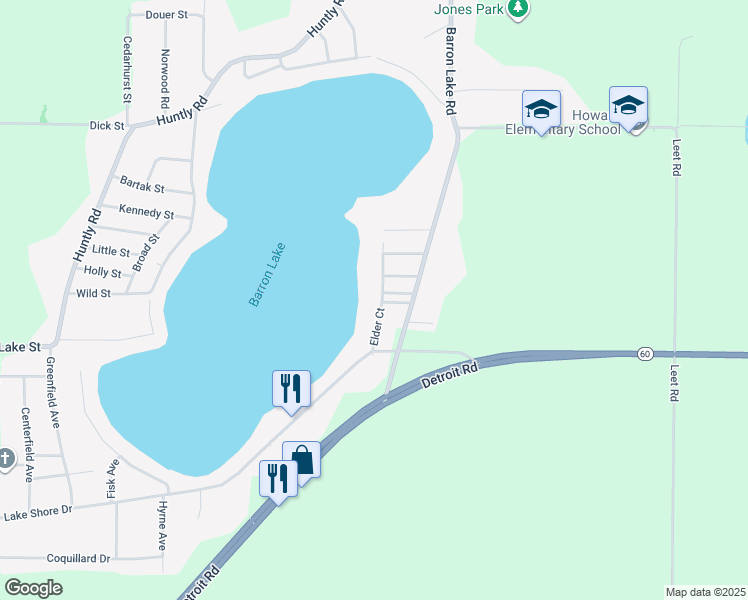 map of restaurants, bars, coffee shops, grocery stores, and more near 1224 Huff Avenue in Niles