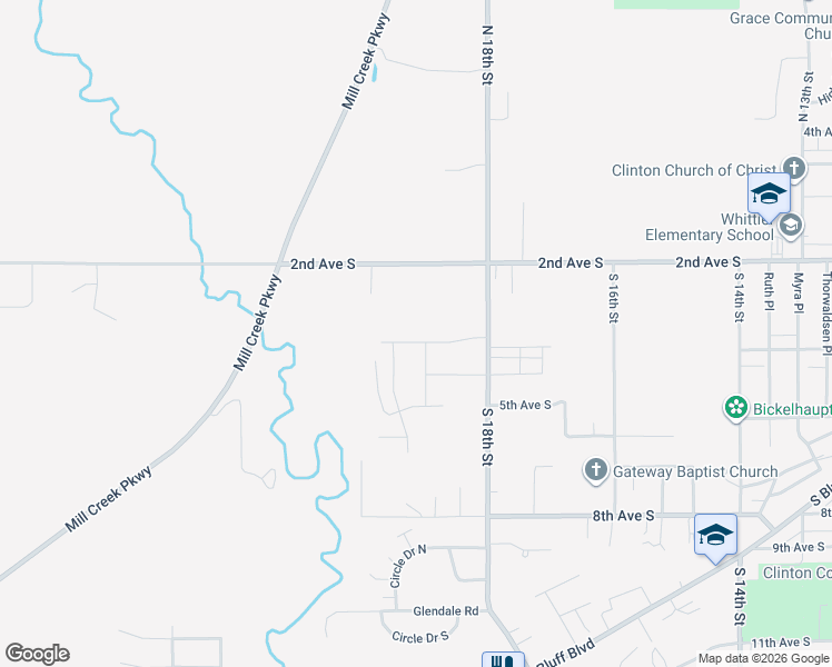 map of restaurants, bars, coffee shops, grocery stores, and more near 445 Mill Ridge Road in Clinton