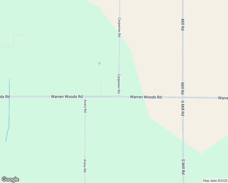 map of restaurants, bars, coffee shops, grocery stores, and more near 4905 Warren Woods Road in Three Oaks