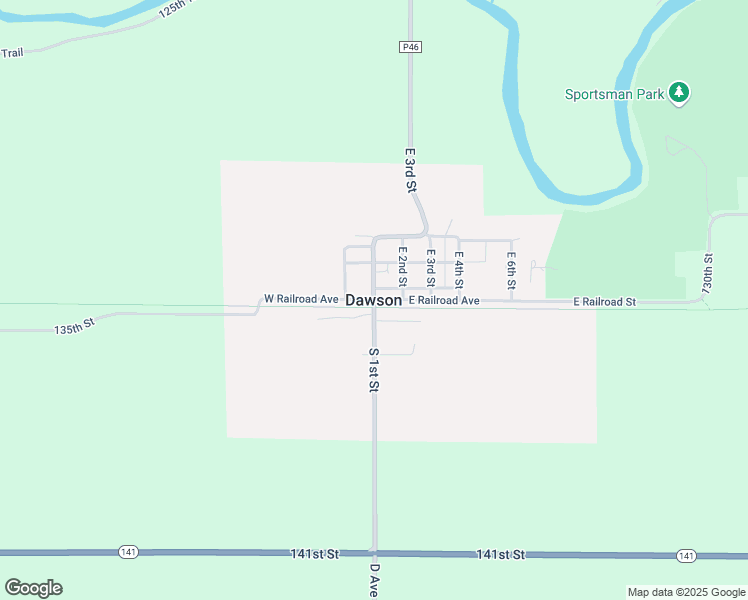 map of restaurants, bars, coffee shops, grocery stores, and more near in Dawson