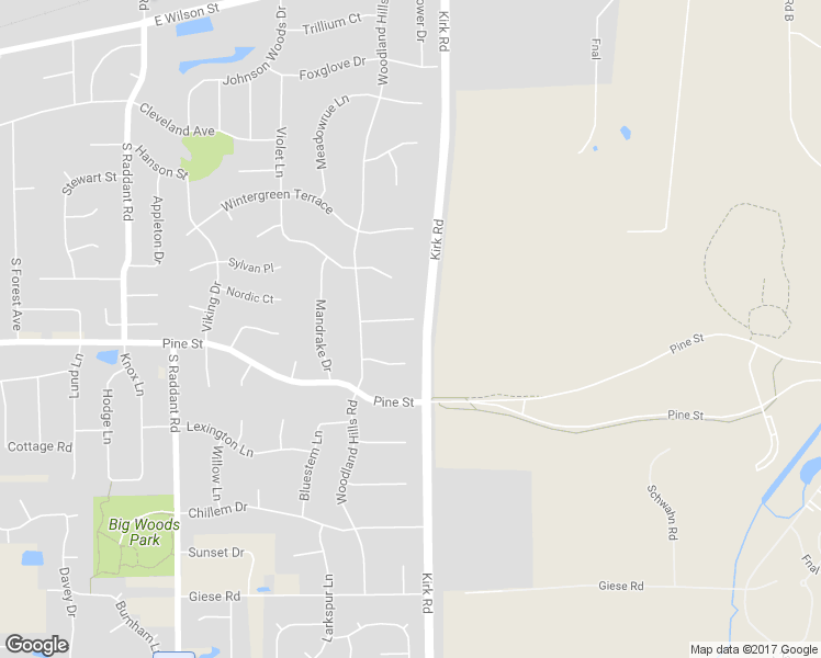 map of restaurants, bars, coffee shops, grocery stores, and more near 1344 Goldenrod Drive in Batavia