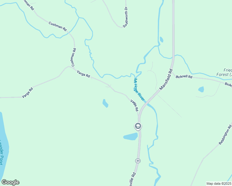 map of restaurants, bars, coffee shops, grocery stores, and more near 57 Varga Road in Ashford