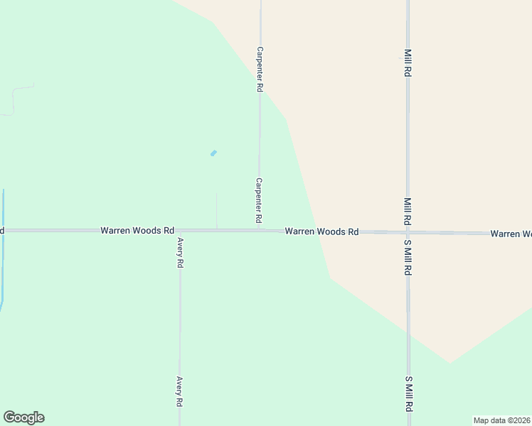 map of restaurants, bars, coffee shops, grocery stores, and more near 4905 Warren Woods Road in Three Oaks