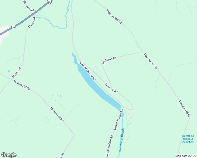 map of restaurants, bars, coffee shops, grocery stores, and more near 56 Overlook Road in Woodbourne