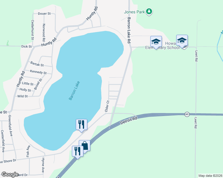 map of restaurants, bars, coffee shops, grocery stores, and more near 2679 Arbor Street in Niles