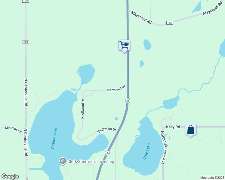 map of restaurants, bars, coffee shops, grocery stores, and more near 27676 Northland Drive in Sturgis