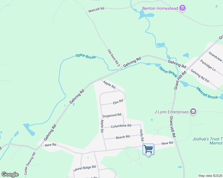 map of restaurants, bars, coffee shops, grocery stores, and more near 24 Apple Road in Tolland