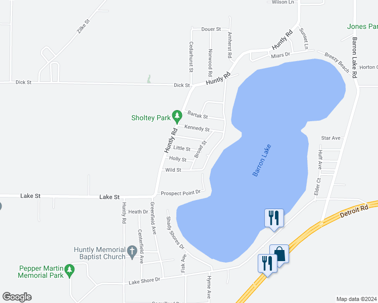 map of restaurants, bars, coffee shops, grocery stores, and more near 2554 Little Street in Niles