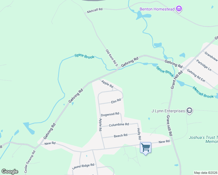 map of restaurants, bars, coffee shops, grocery stores, and more near 24 Apple Road in Tolland