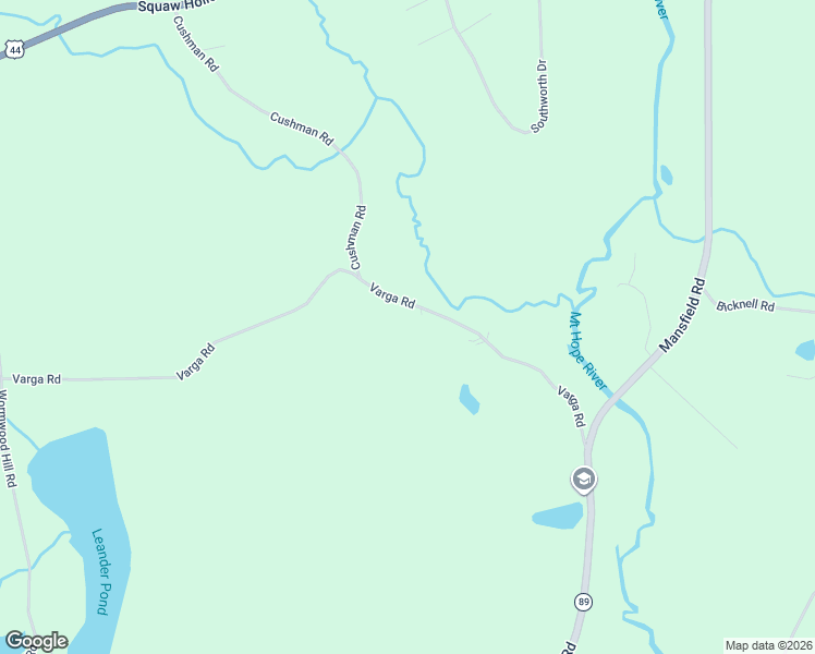 map of restaurants, bars, coffee shops, grocery stores, and more near 95 Varga Road in Ashford