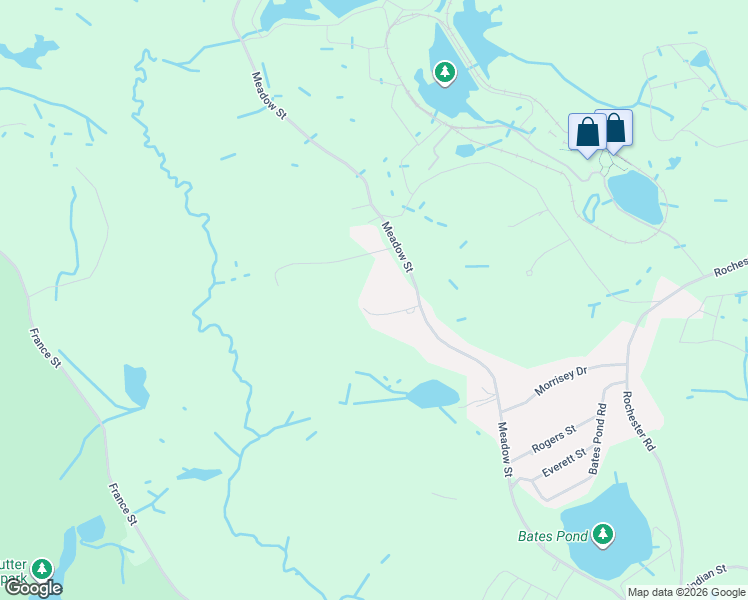 map of restaurants, bars, coffee shops, grocery stores, and more near 7 Jason Drive in Carver
