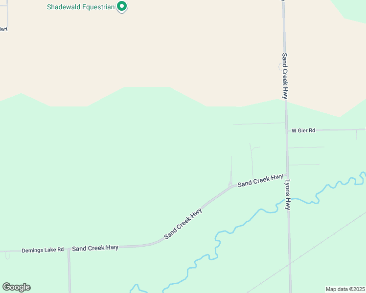 map of restaurants, bars, coffee shops, grocery stores, and more near 4954 Sand Creek Highway in Adrian