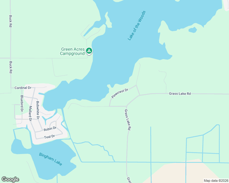 map of restaurants, bars, coffee shops, grocery stores, and more near 462 Pinecrest Drive in Coldwater