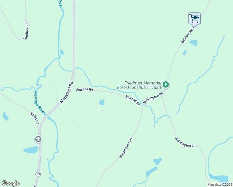 map of restaurants, bars, coffee shops, grocery stores, and more near 80 Bicknell Road in Ashford